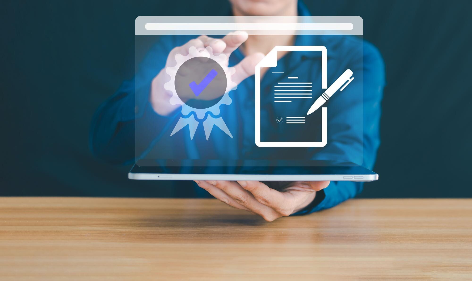 Weryfikacja dokumentów elektronicznych w Internecie przesyłanie dokumentów przez system bazy danych do zatwierdzenia