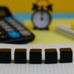 Business Essentials Calculator Clock and Cubes for Planning